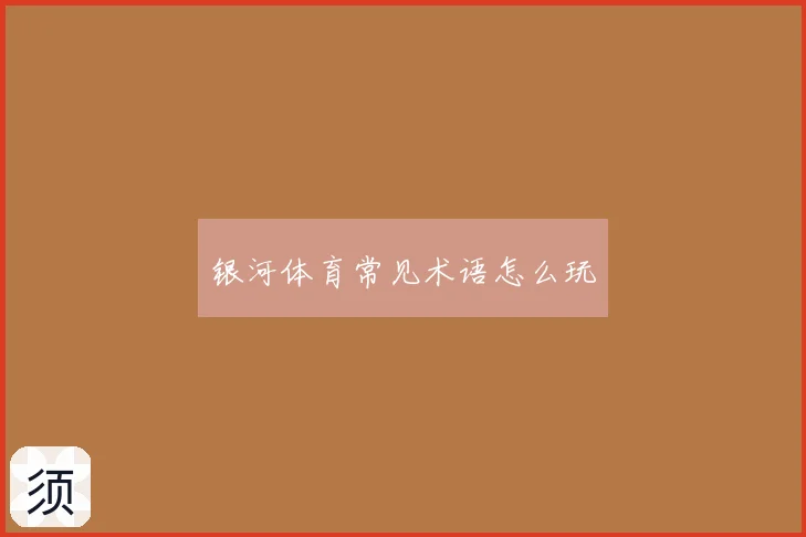 银河体育常见术语怎么玩
